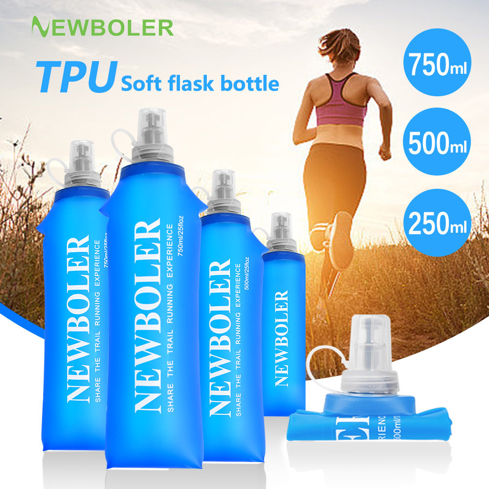 Water Bag Collapsible - 750ML 물병 TPU 접이식 소프트 플라스크